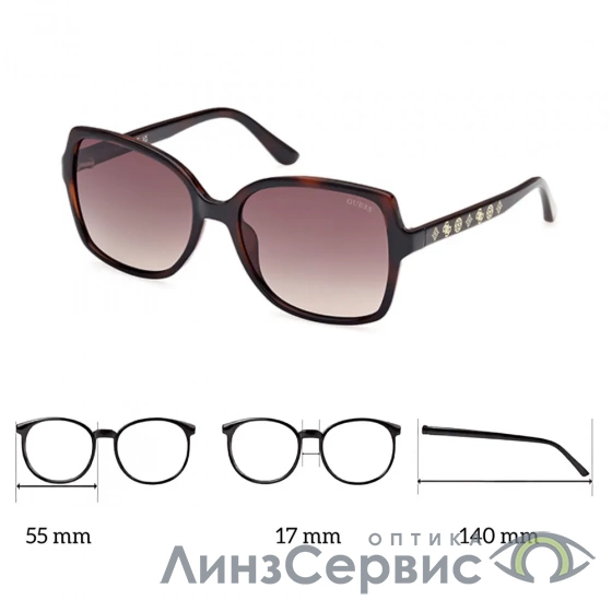 солнцезащитные очки guess 00100 52f  в салоне ЛинзСервис